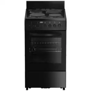 Defy 50cm Black 4 Plate Compact Stove Black FC - DSS554