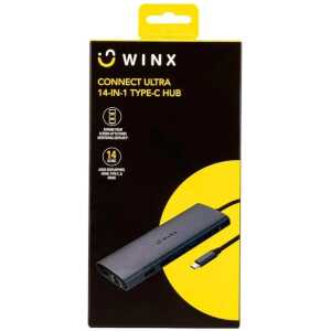 Winx CONNECT Ultra 14-in-1 Type-C Hub Silver