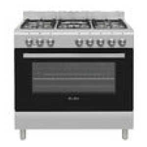Elba Freestanding 5 Burner Gas Hob Cooker Stove with Electric Oven 900 mm Stainless Steel 04/96CL 827