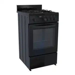 Defy Black 4 Burner Full Gas Stove - DGS568