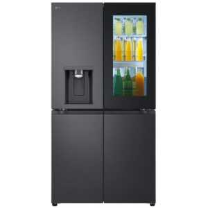 LG 900L Black Finish InstaView™ Door-in-Door French Door Fridge with UVnano™ - GC-X31FFCRL